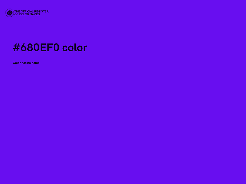 #680EF0 color image