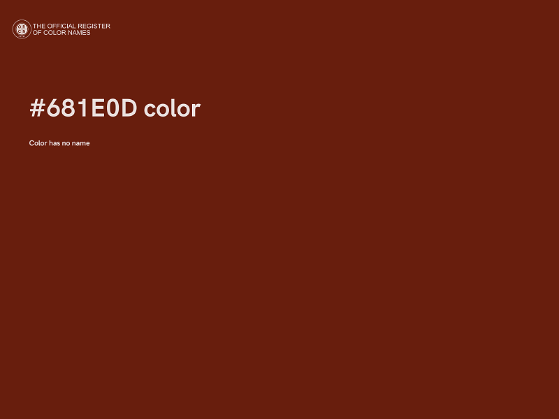 #681E0D color image