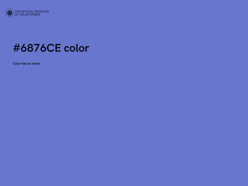 #6876CE color image