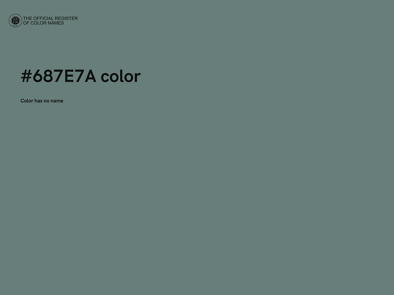 #687E7A color image