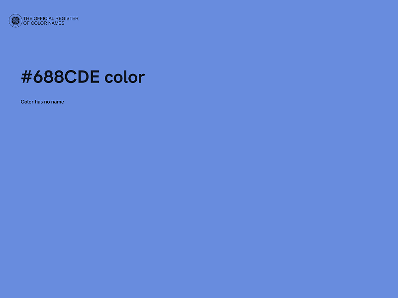 #688CDE color image