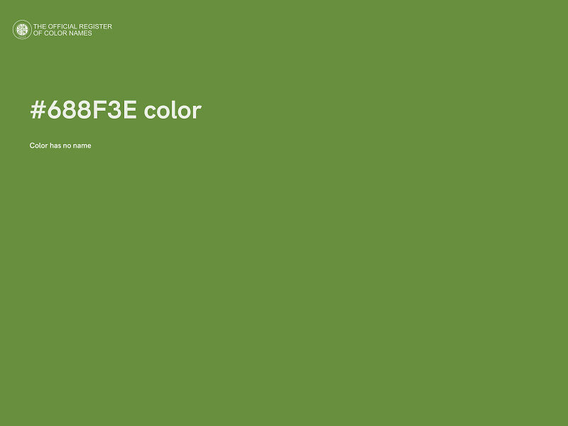 #688F3E color image