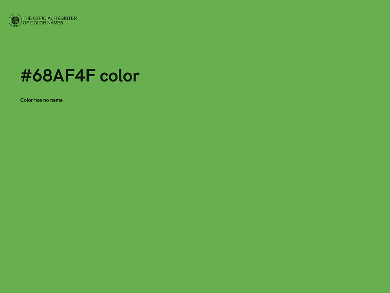 #68AF4F color image