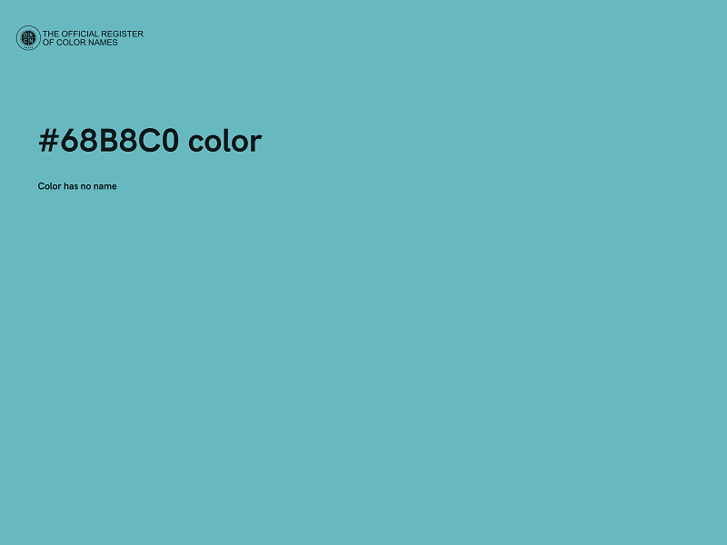 #68B8C0 color image