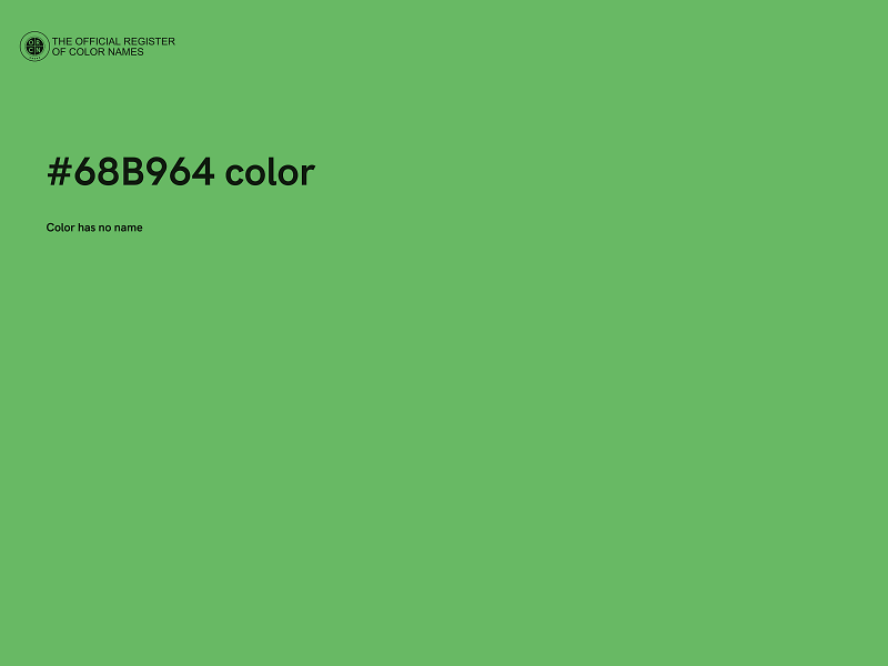 #68B964 color image