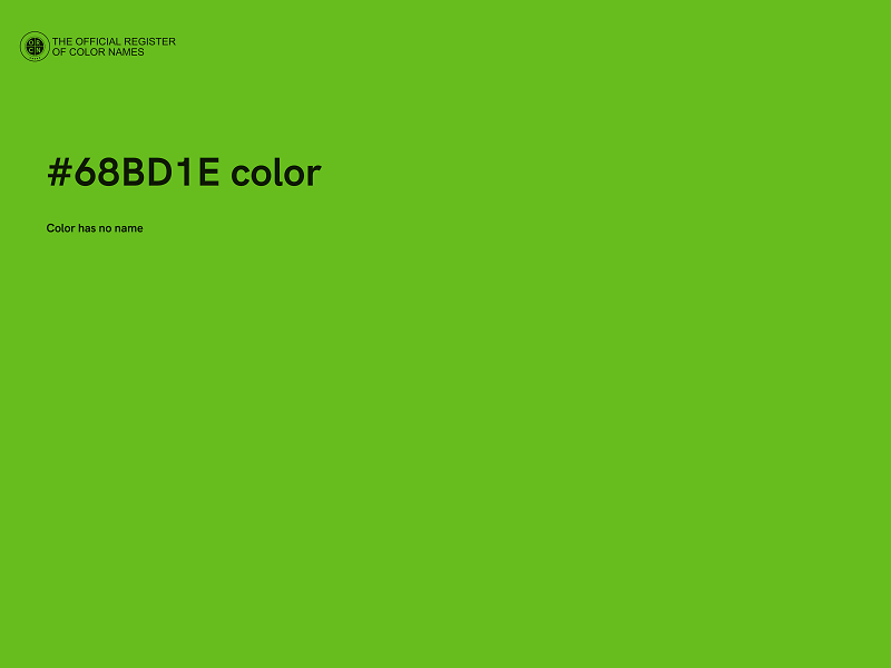 #68BD1E color image