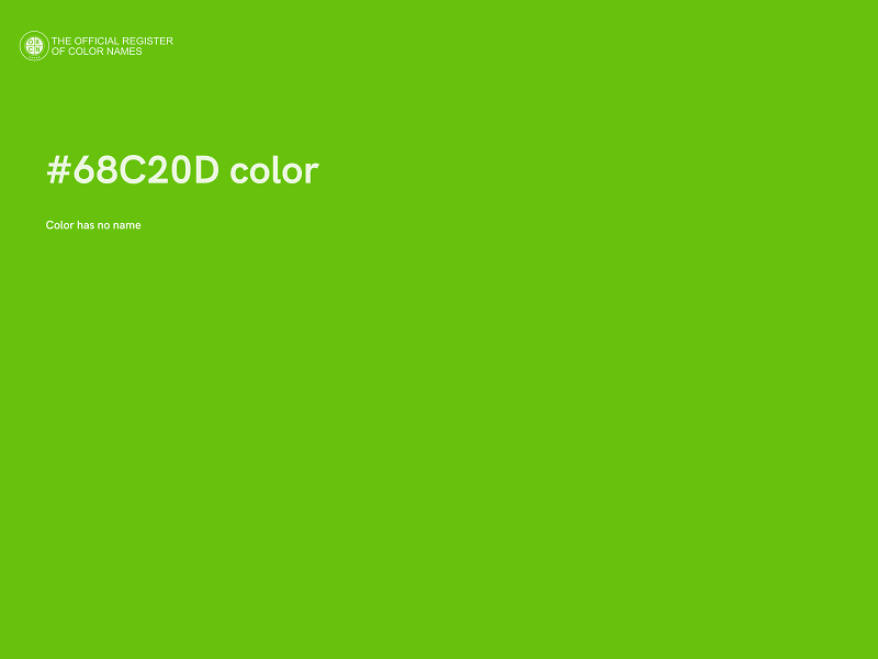 #68C20D color image