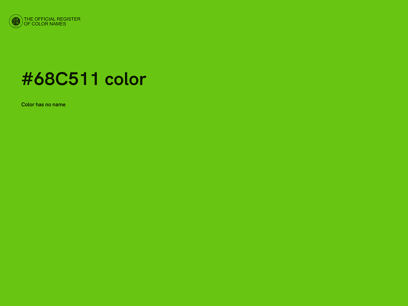 #68C511 color image