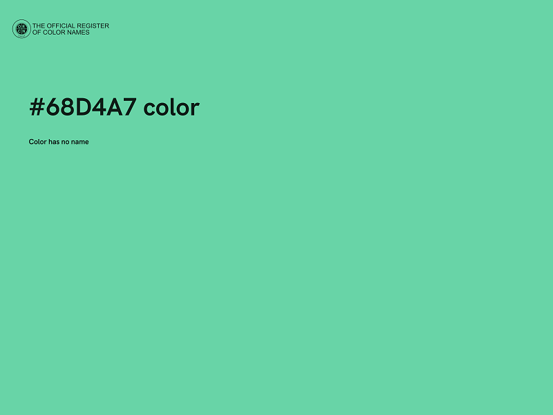 #68D4A7 color image