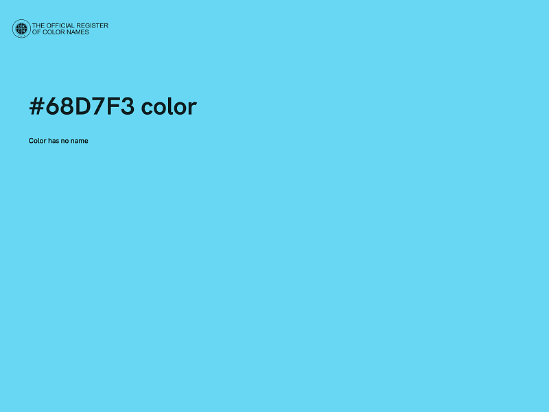 #68D7F3 color image