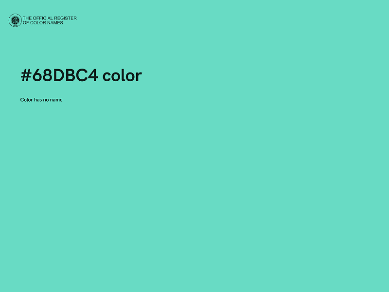 #68DBC4 color image