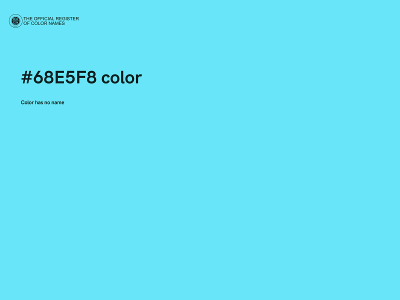 #68E5F8 color image