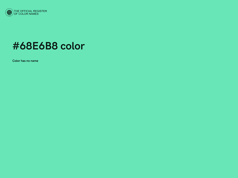 #68E6B8 color image