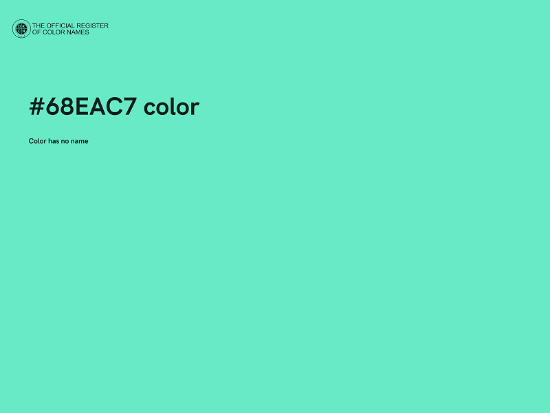 #68EAC7 color image