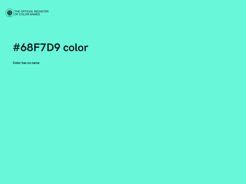 #68F7D9 color image