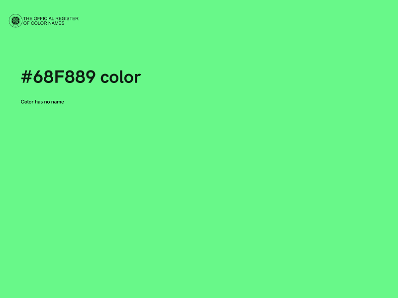 #68F889 color image