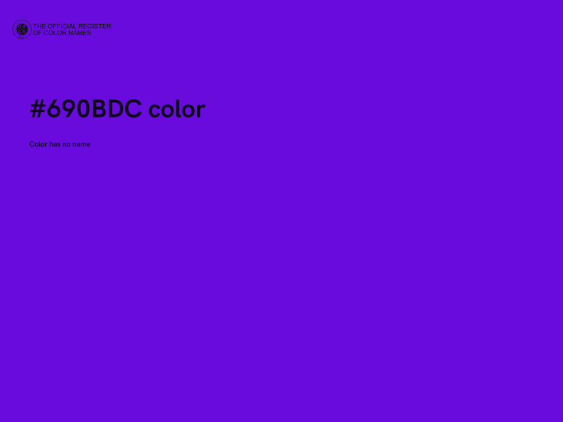 #690BDC color image