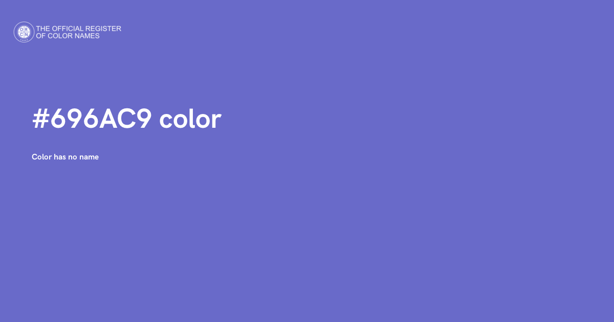 Color #696AC9 - The Official Register of Color Names