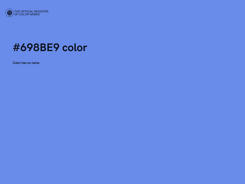 #698BE9 color image