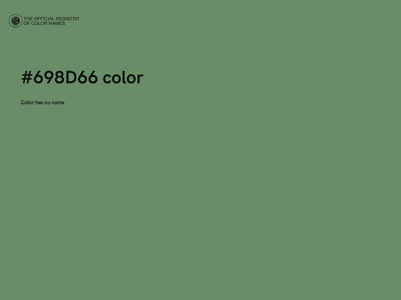 #698D66 color image