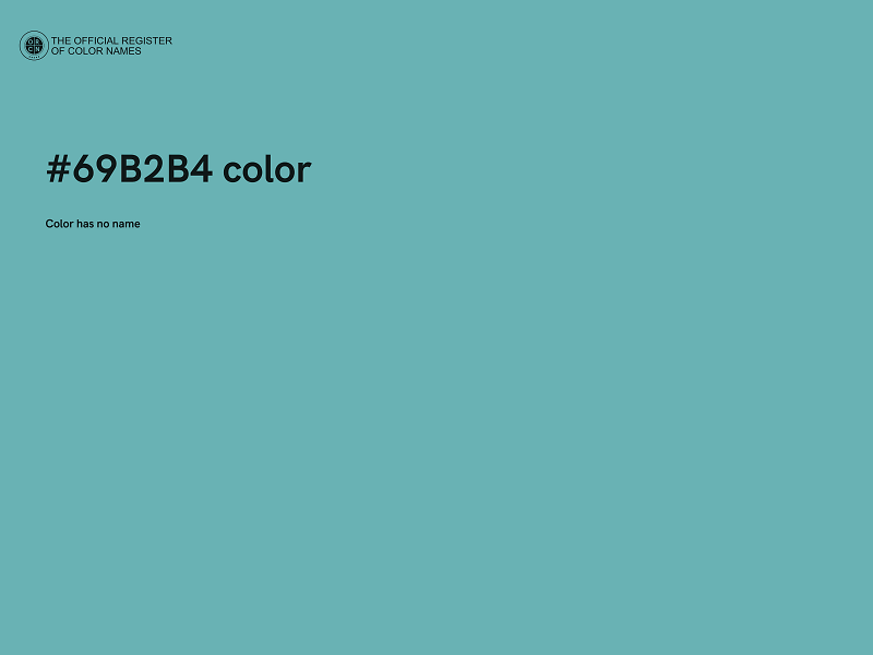 #69B2B4 color image