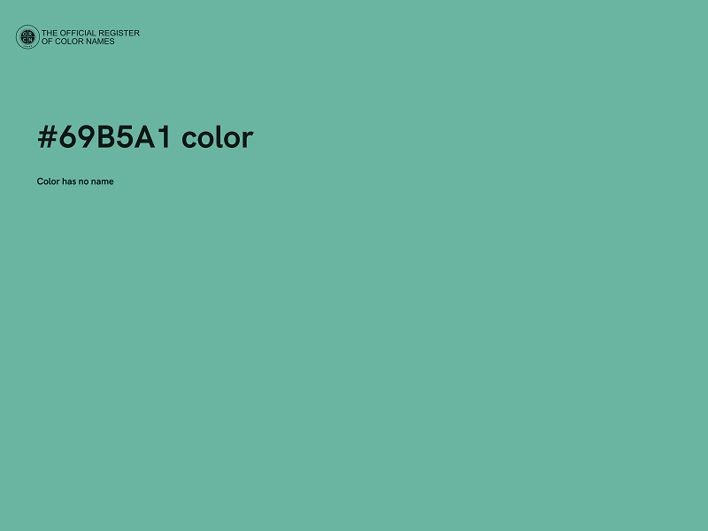 #69B5A1 color image