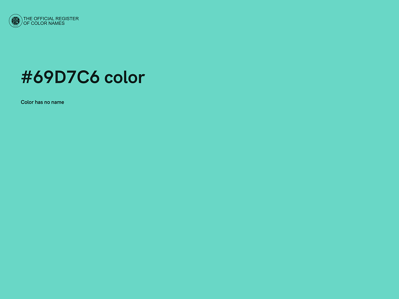 #69D7C6 color image