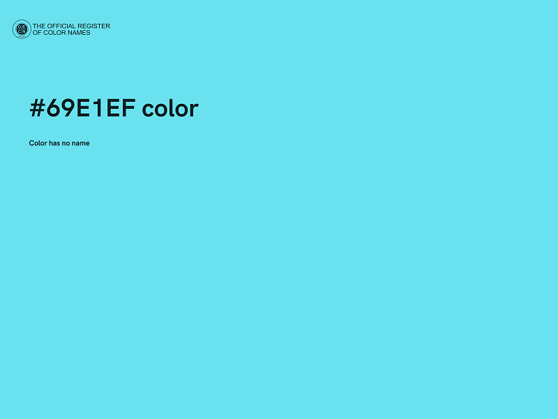 #69E1EF color image