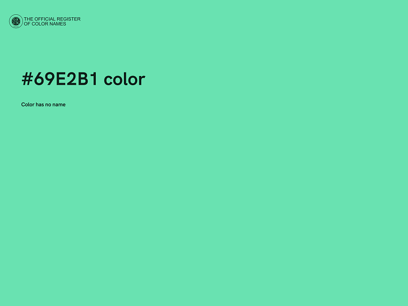 #69E2B1 color image