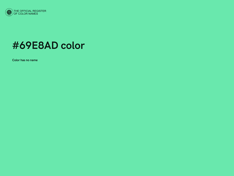 #69E8AD color image