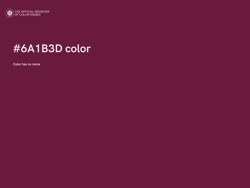 #6A1B3D color image