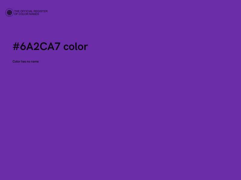 #6A2CA7 color image