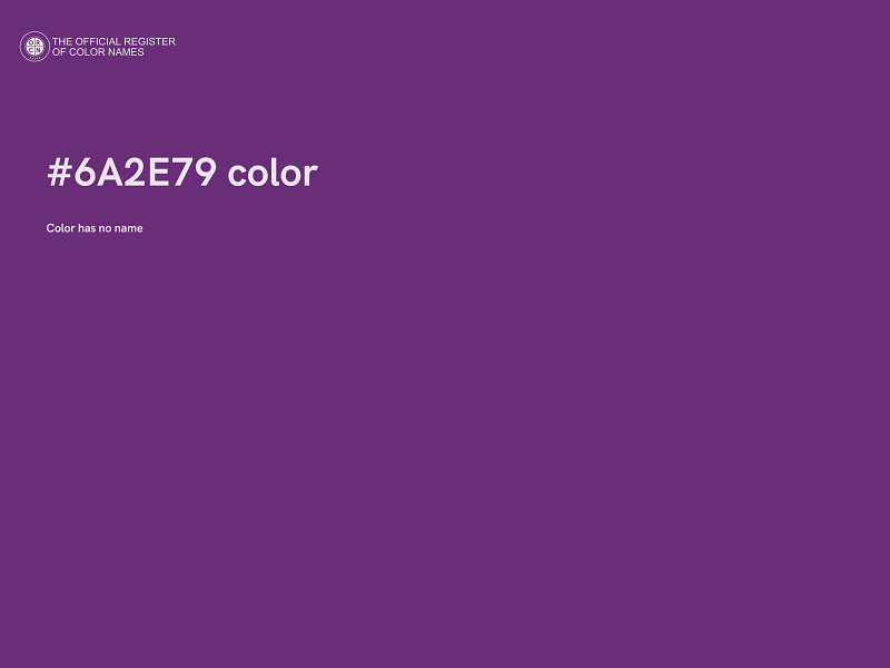 #6A2E79 color image