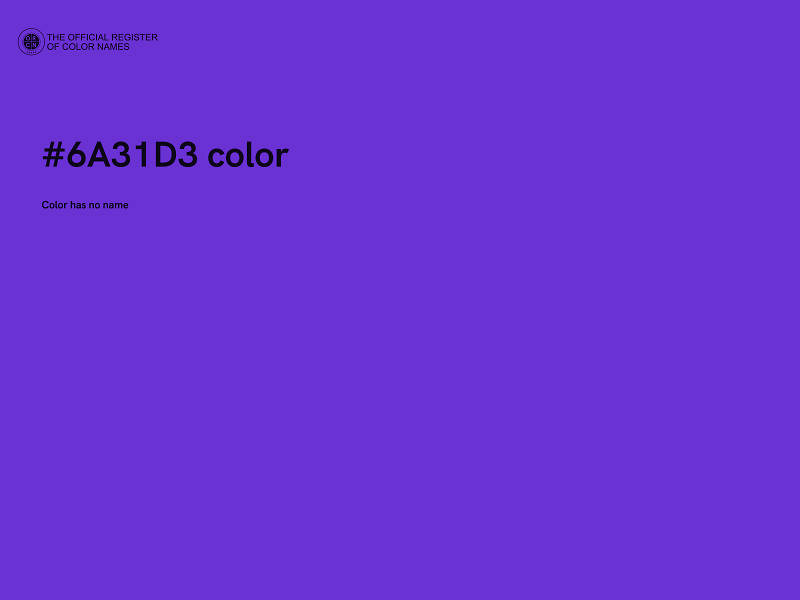 #6A31D3 color image