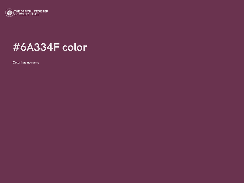 #6A334F color image