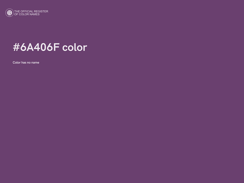 #6A406F color image