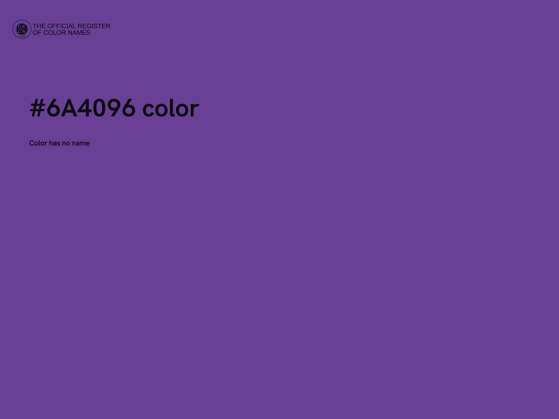 #6A4096 color image