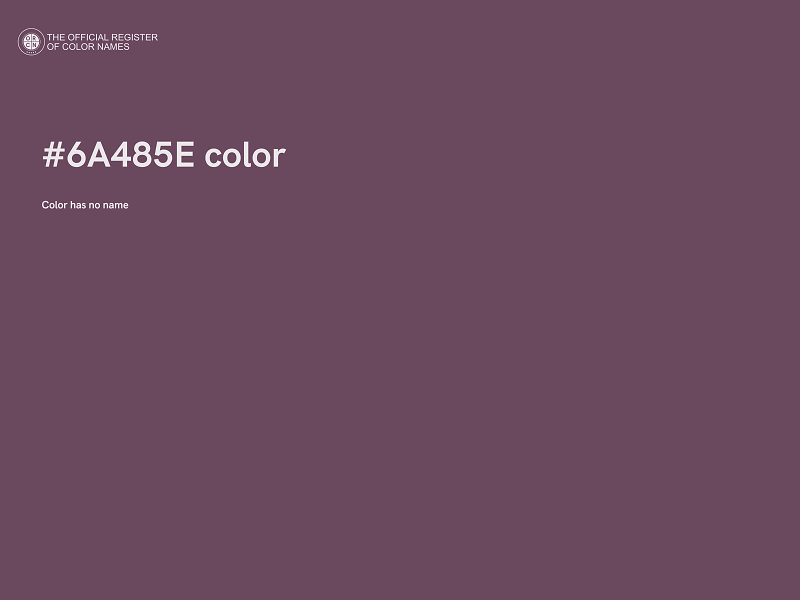 #6A485E color image