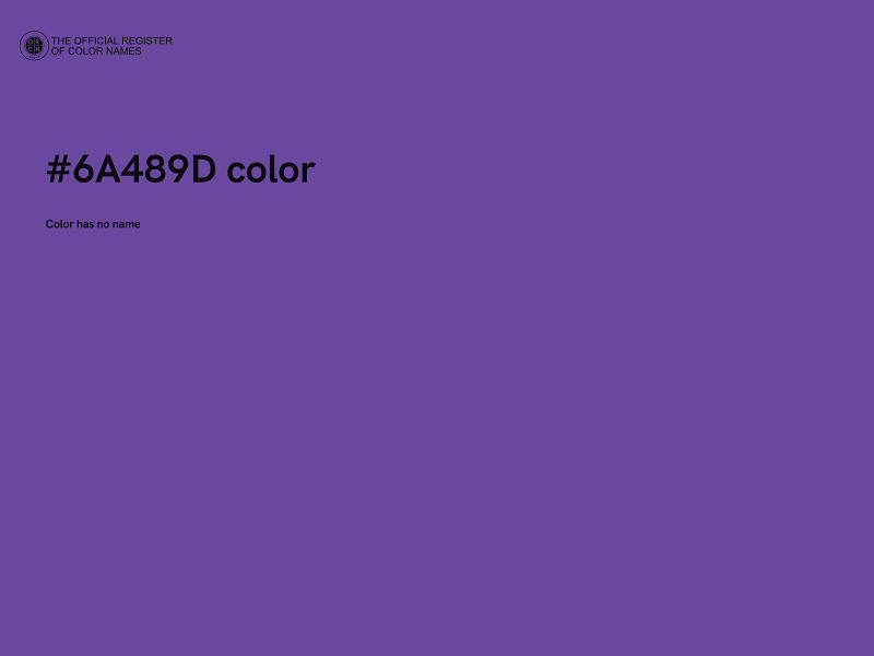 #6A489D color image