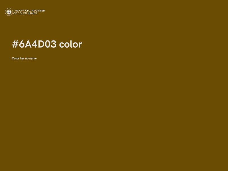 #6A4D03 color image