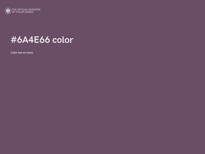 #6A4E66 color image