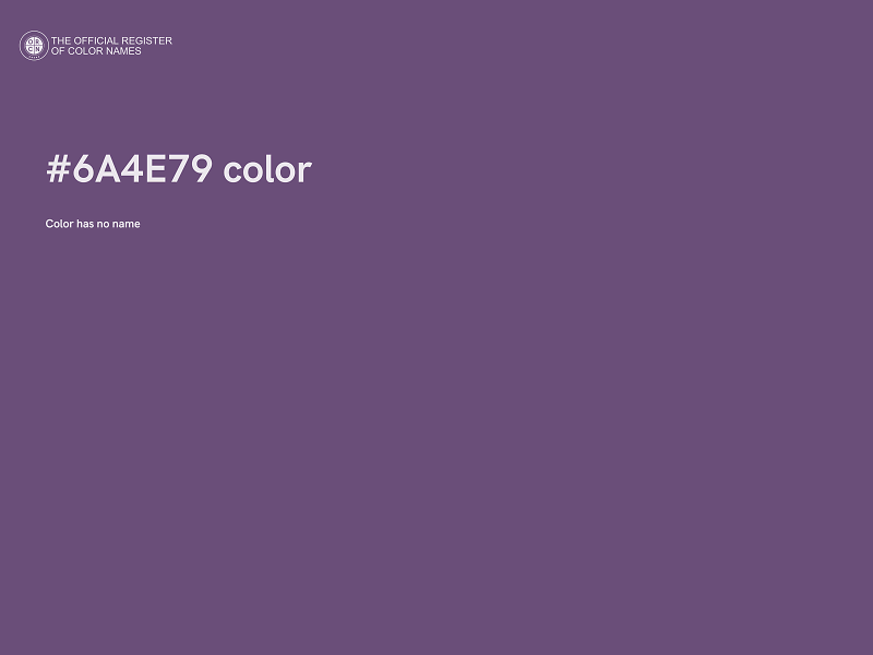 #6A4E79 color image