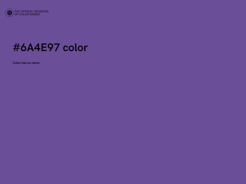 #6A4E97 color image