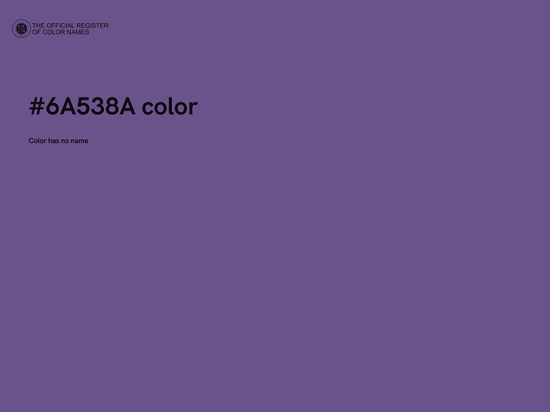 #6A538A color image