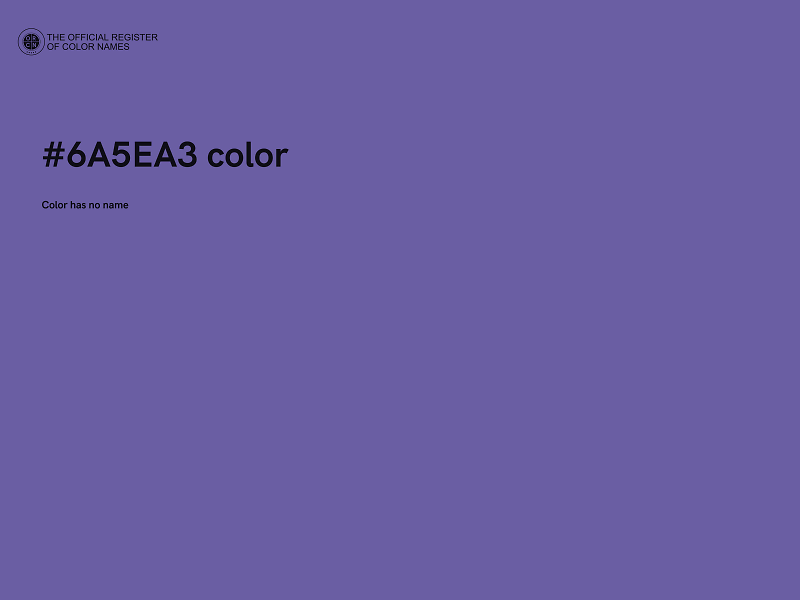 #6A5EA3 color image