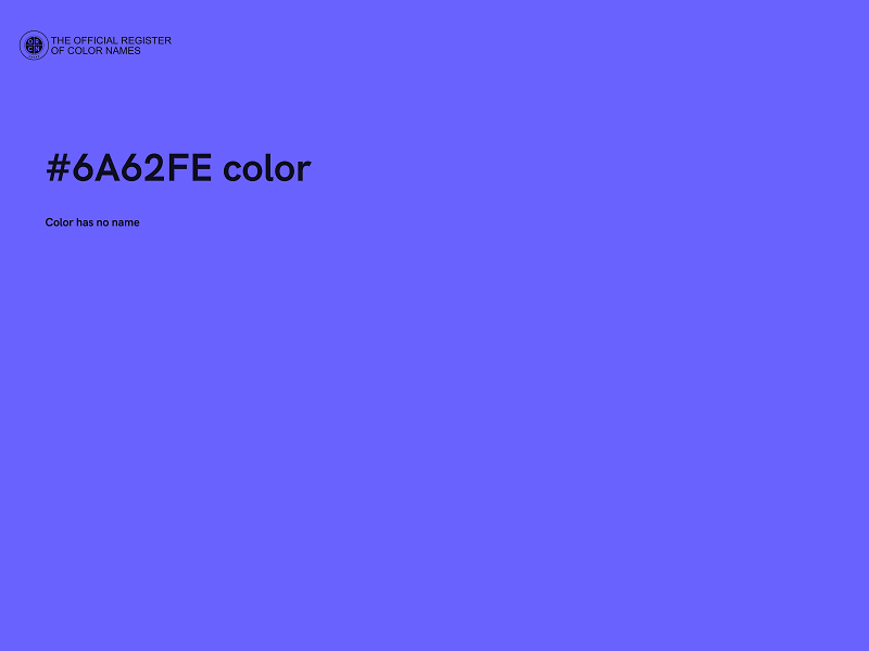 #6A62FE color image