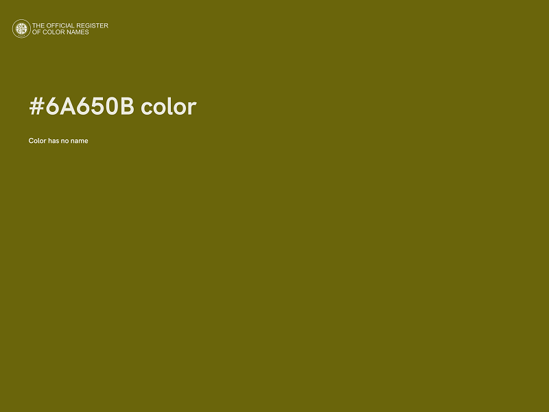 #6A650B color image