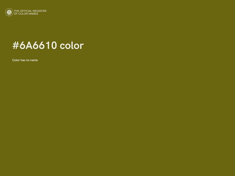 #6A6610 color image