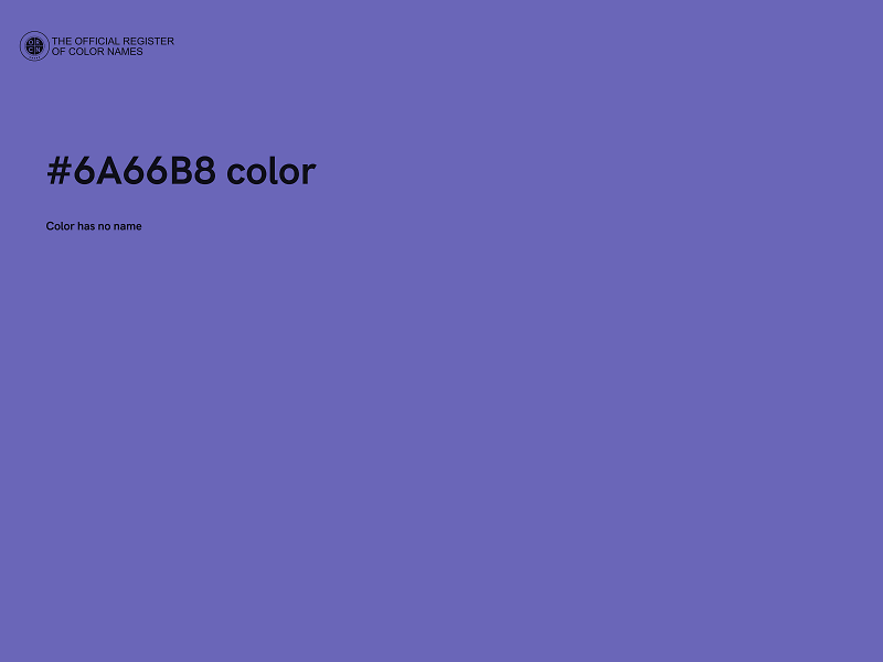 #6A66B8 color image