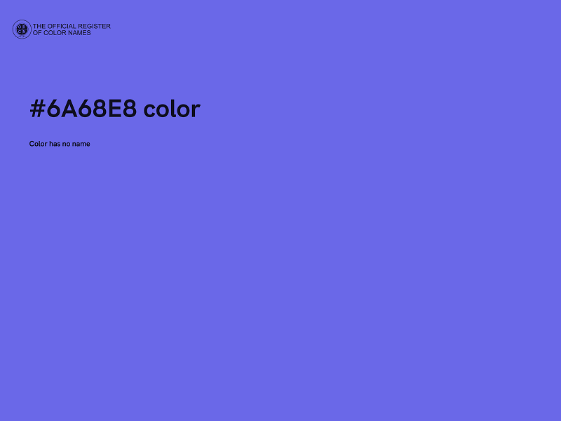 #6A68E8 color image